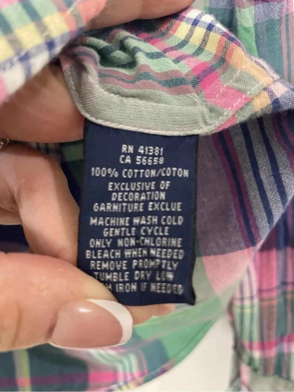 Ralph Lauren Boys Plaid Button-Down Shirt in Pink, Green & Blue